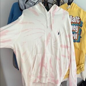 Ralph Lauren Polo White and Pink Hoodie